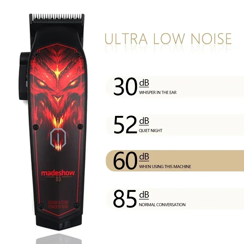 プロフェッショナル Madeshow D3 M10 + M11 バリカン男性用ひげトリマー理髪はげ頭バリカンヘアカット機カット T ブレード