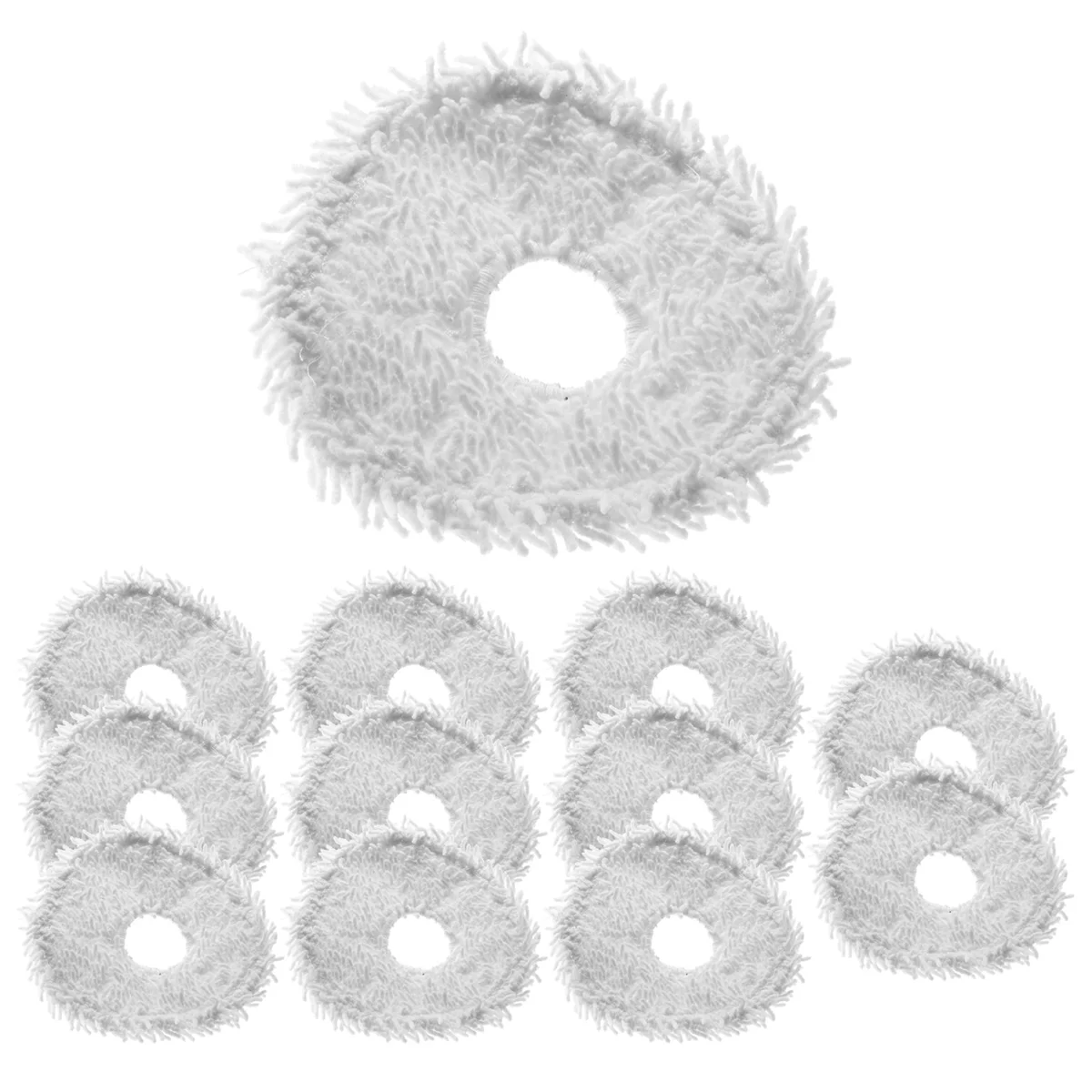 Paño de mopa reutilizable para Narwal T10, accesorios de barrido, piezas de mopa de microfibra, 12 piezas