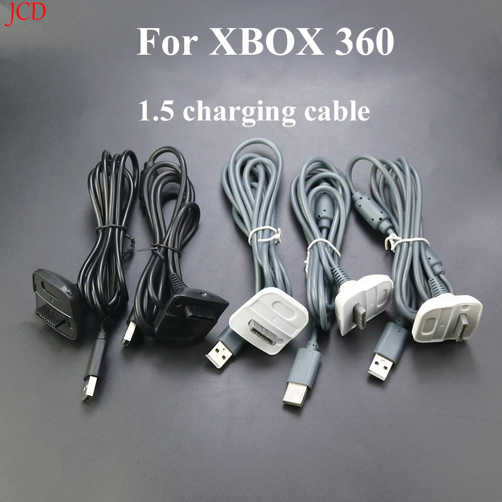 1PCS  1.5m USB Charging Cable For Xbox 360 Wireless Game Controller Gamepad Joystick Power Supply Charger Cable Game Cables