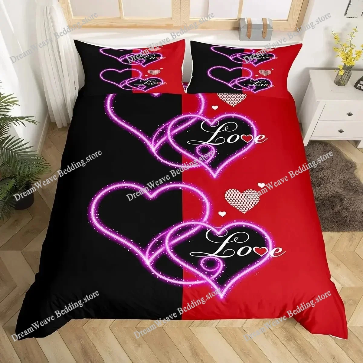 

Couples Modern Duvet Cover Queen Crown Bedding Set Black White Bed Cover For Double Bed Adult Bedroom Set Home Textileextile