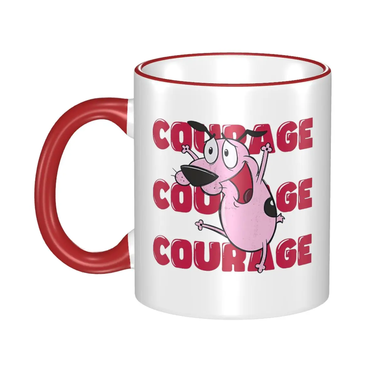 Nouveauté : Tasse à café mignonne COURAGEOUS c-cowardlys Dog Cartoon Merch