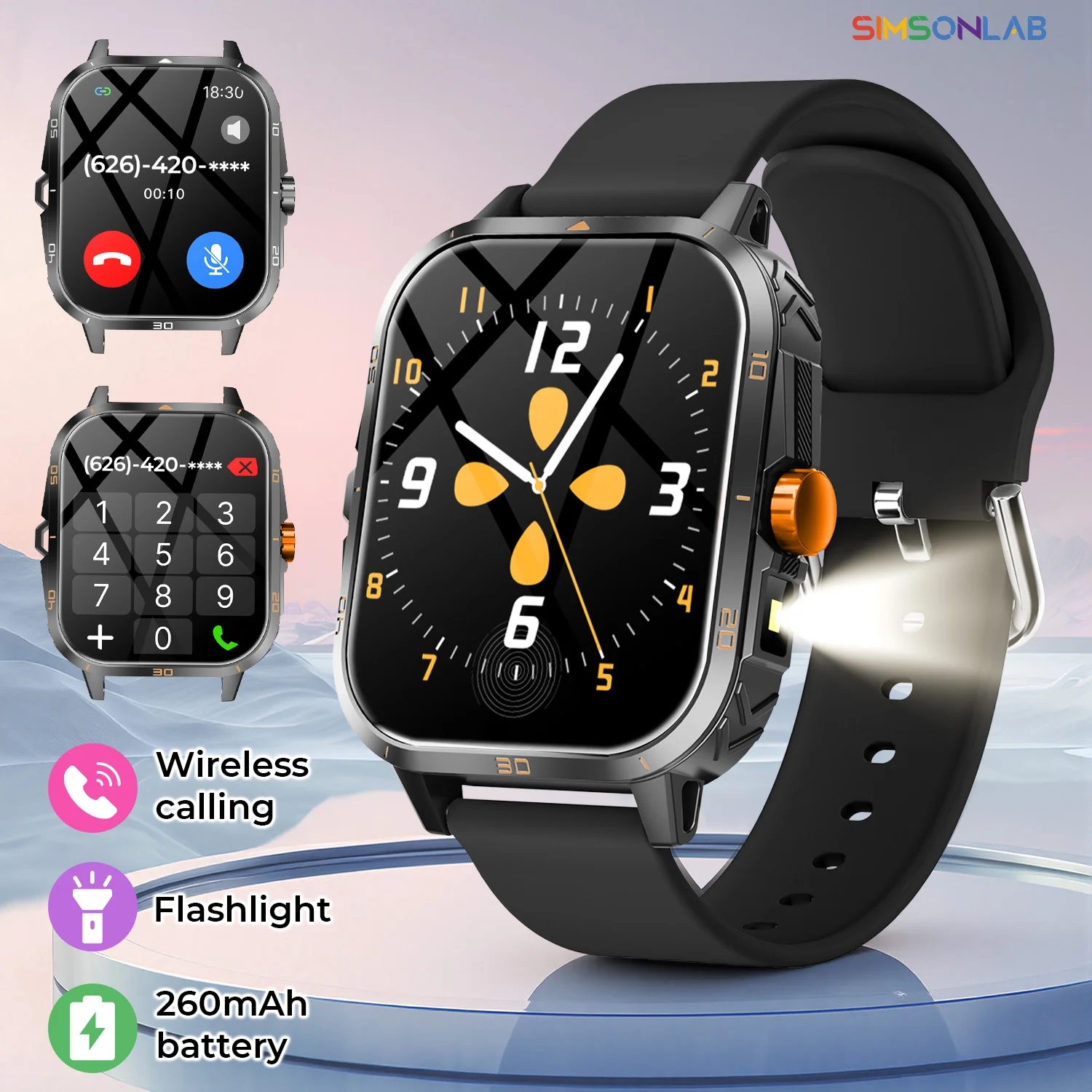 

Smart Watch 2026 Bluetooth Talk Remote Photography Message Alert Electronic Clock Sports Watch for Android IOS Men Women Gift