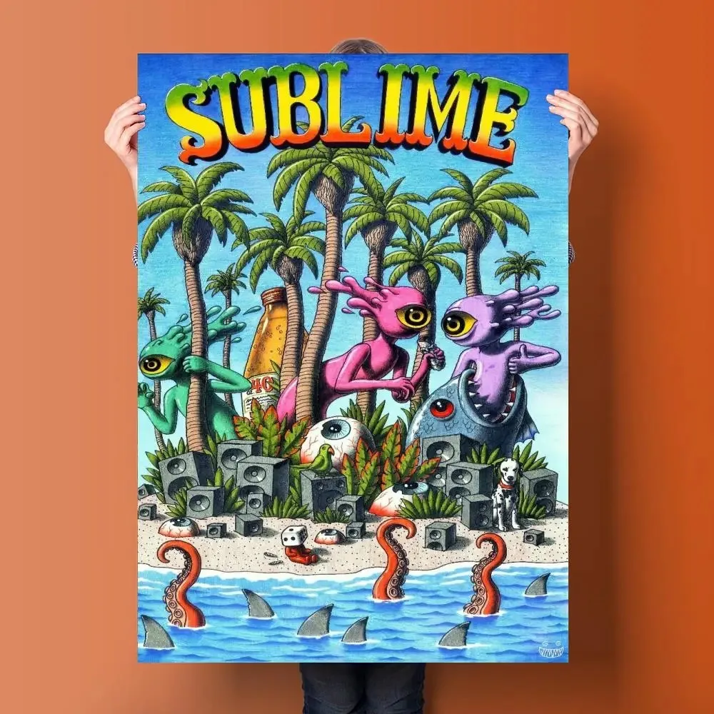 Sublime المغني المشارك اللوحة الزخرفية حائط لوح رسم الفن غرفة المعيشة الملصقات غرفة نوم اللوحة