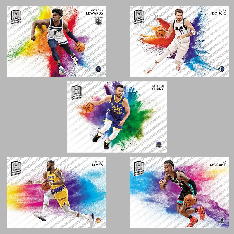 

Panini 2020-21 Prizm Nba Color Blast Diy Luka Doncic Lebron James Stephen Curry Баскетбольная звезда Коллекционные коллекционные карты Подарочная коллекция