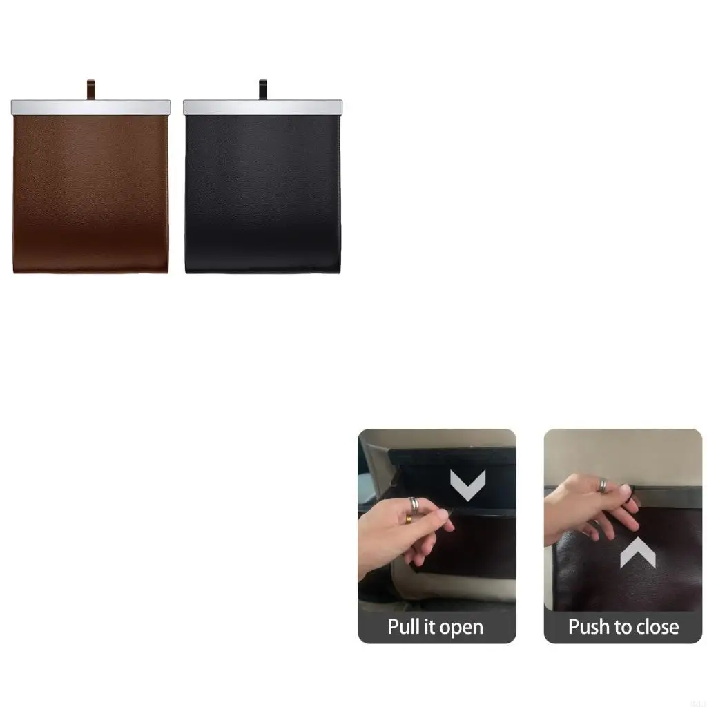 

Car Trash Can Bag Storage Bag Auto Pocket Tablet Phone Glasses Rear Cup Holders