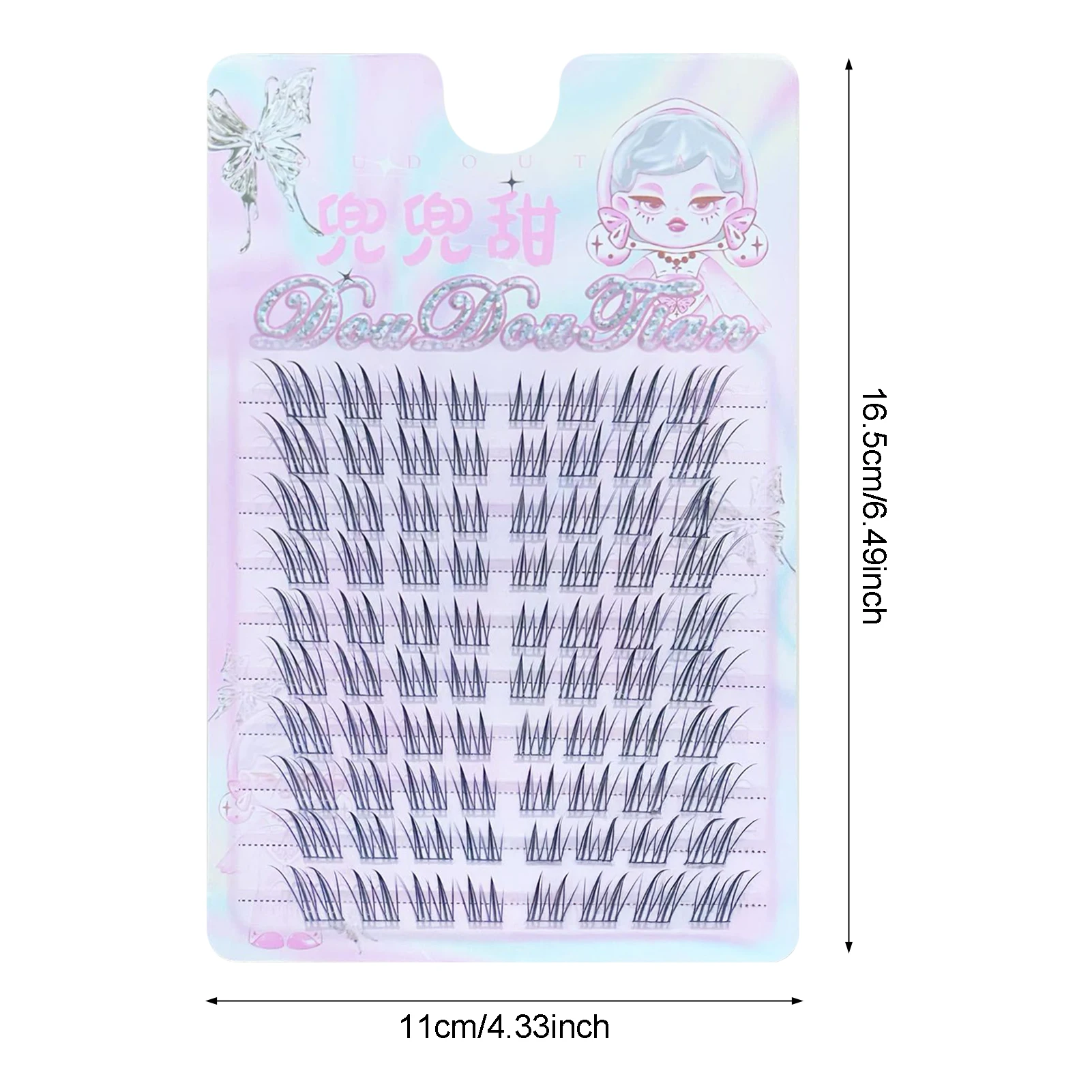 Soft Individual Anime Lashes 3D Effect Individual Lashes Curled From Morning Till Night