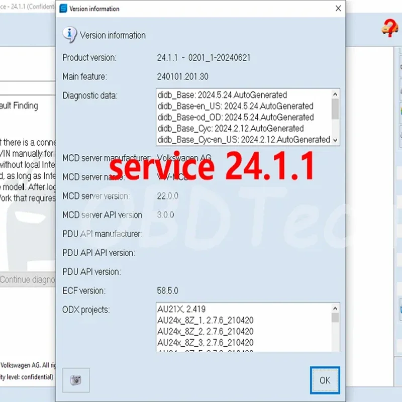 6154A Remote Download Software for New 0dis Service S 24.1.1 0-dis E Engineering 18 Supports GRP Login Support  WIN10pro