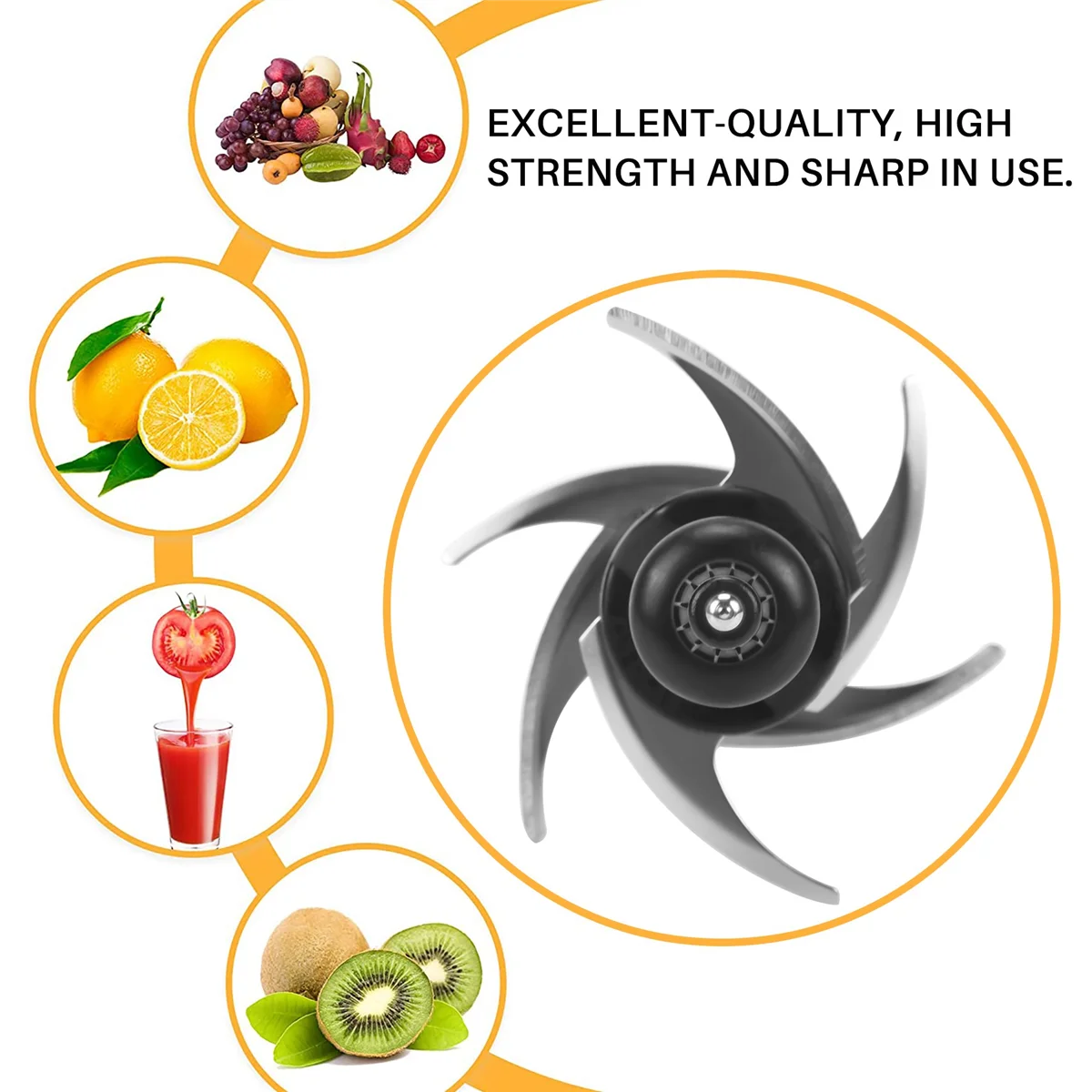 เปลี่ยนใบมีด 6 ใบสําหรับ Ninja Blender 1100W BL740 เหยือกบด 311KKU