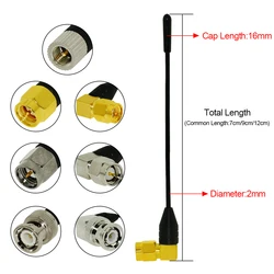 1PC 710-782MHz Antenna Wireless Microphone Bee Aerial SMA BNC Connector with Cap 12cm Long NEW