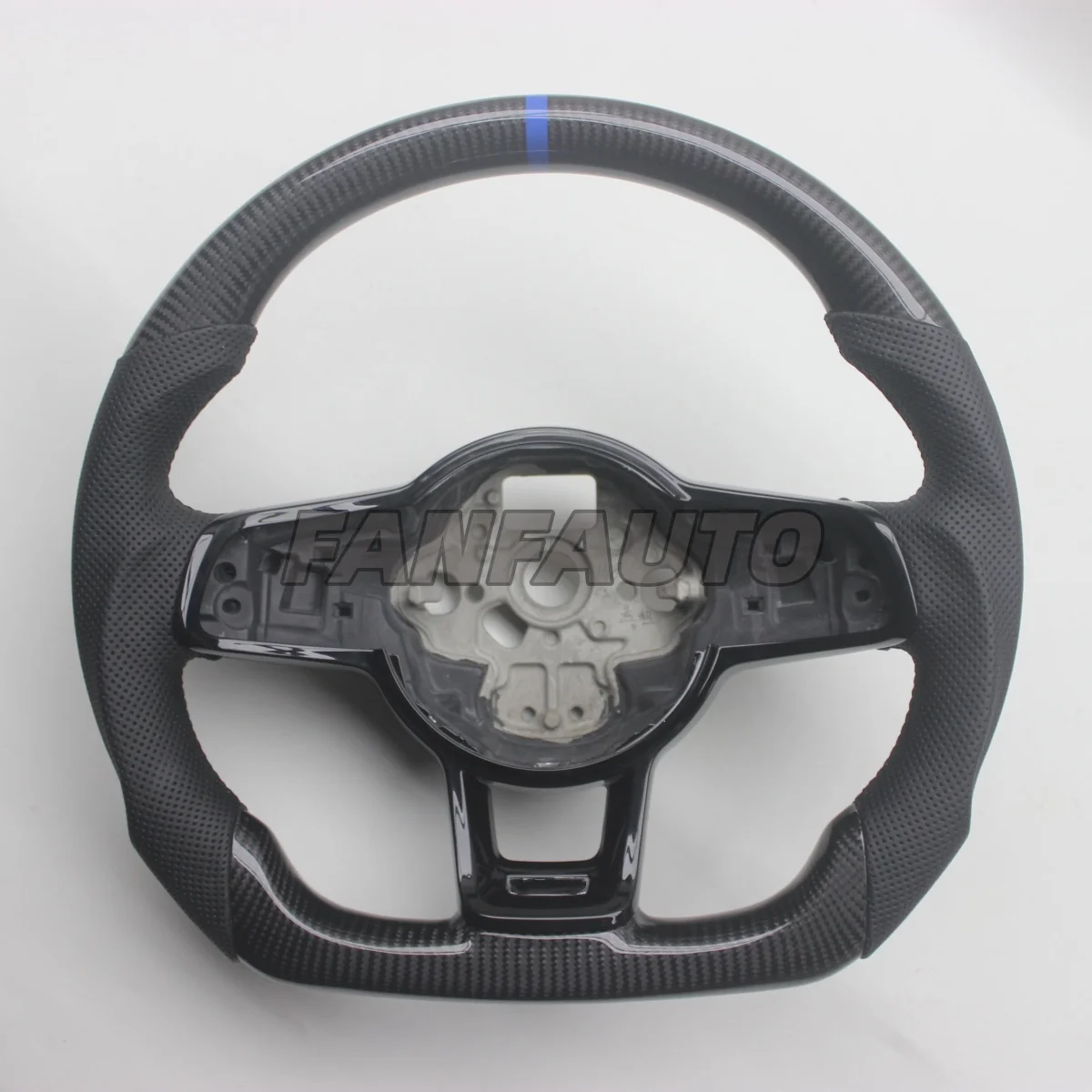 

Replacement for VW Volkswagen Golf 7 MK7 GTI R Line 2013-2018 Real Carbon Fiber Steering Wheel with Leather