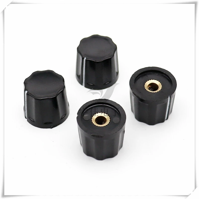 5PCS K16-2 Bakelite Knob Cap Potentiometer Knob Upper Screw Cap WXD3-13 Speed Control Switch Cap Aperture 4MM