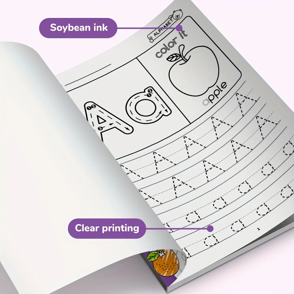 أنشطة التعلم لمرحلة ما قبل المدرسة، المصنف التعليمي، الحروف الأبجدية، تتبع الكتب الملونة للأطفال، كتاب ABC مشغول للأولاد والبنات #5