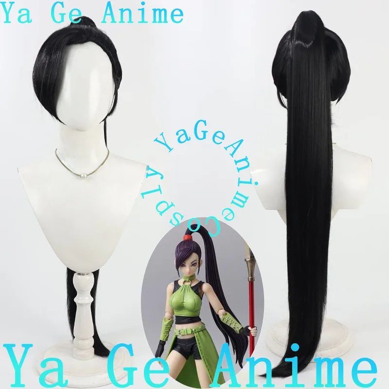 Peluca de Cosplay en Stock, envío rápido, peluca de Cosplay de Dragon Quest XI Martina, cola de caballo larga, peluca sintética de espectáculo de realidad cómica de Anime