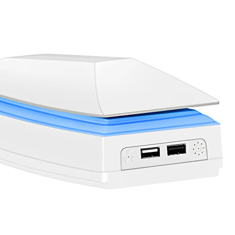 مروحة تبريد علوية لمبرد مضيف الألعاب PS 5 Pro مع ضوء RGB ومنافذ USB 3 سرعات لقرص PlayStation 5 Pro والإصدار الرقمي