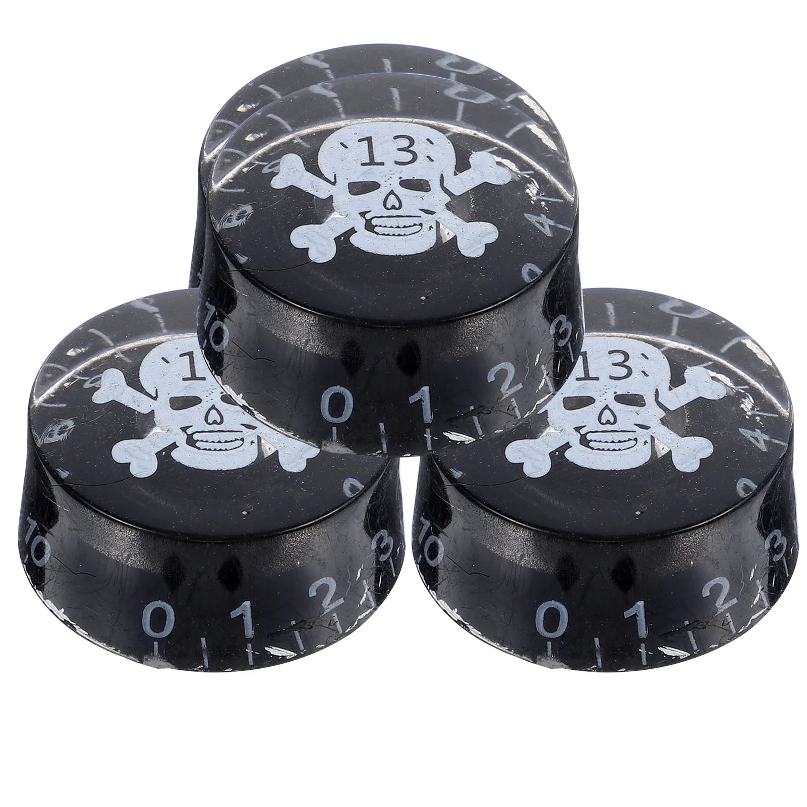 

4 Pcs Skull Knob Control Knobs Guitar Tone Volume Caps Electric Potentiometer