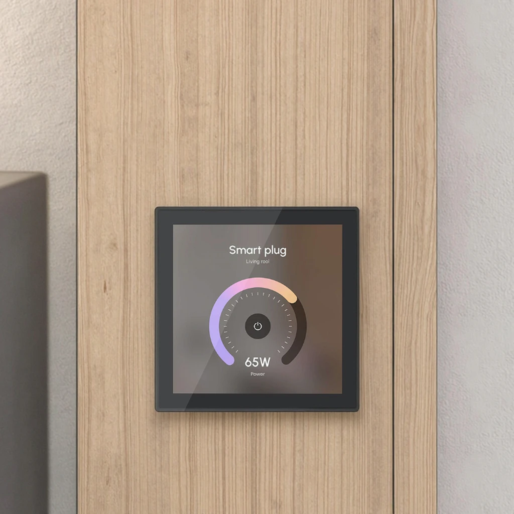 

Smart Home 7.6 Inch Round Screen Android 11 RK3566 High Res IPS Touch WiFi Feature for Home Automation US/EU Plug