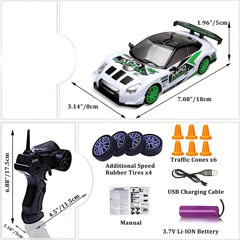 2.4G zdalnie sterowane auto do driftu 4WD szybki Rc samochód do driftu zdalnie sterowany GTR Model AE86 samochód RC pojazd zabawka dla dzieci