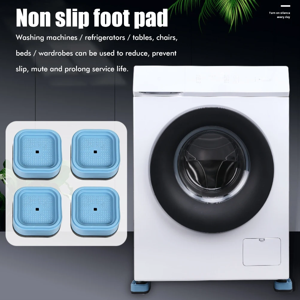 4 Pcs Washing Machine Feet Pad Non-Slip Foot Pads Anti Vibration Washing Machine Feet Vibration Damper for Washing Machines