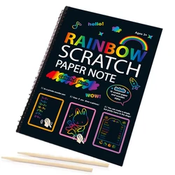 kawaii 16K Scratch Book Puzzle Colorful Scratch Paper Handmade DIY Creative Scratch Book Children's Graffiti Book Art Stationery