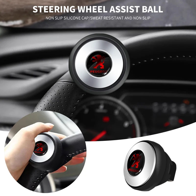 Car Steering Wheel Booster Ball Labor Saving Turning Car Accessories For Peugeot Mazda Opel Nissan Skoda Citroen LEXUS Dacia