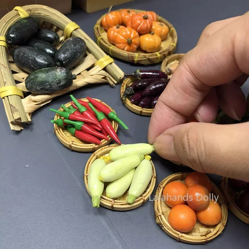 Dollhouse Miniaturized Vegetables Food Model Kitchen Supermarket Miniaturized Toys Pocket Food Accessories Children's Gift