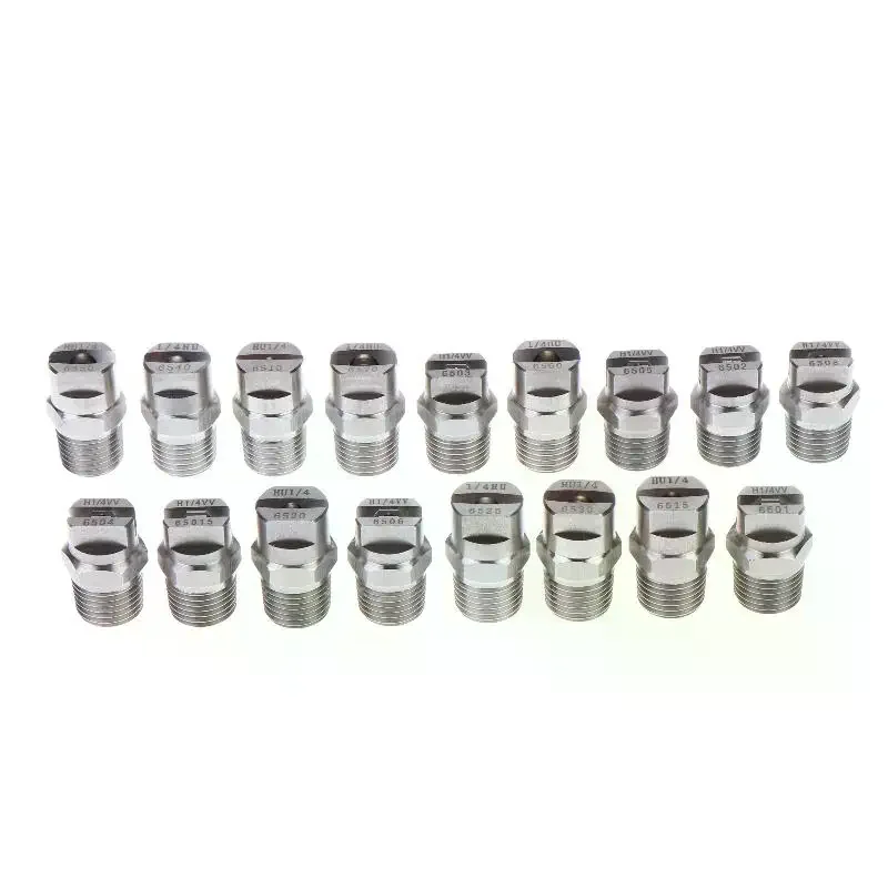 2pcs Bspt High Pressure Flat Fan Nozzle 65 Degree Hvv Water Spray Nozzle for Cleaning High Quality