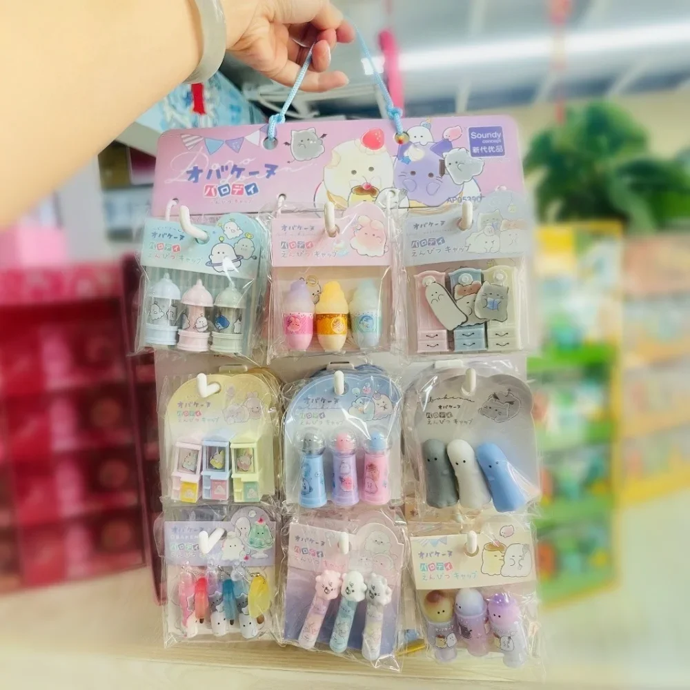Pencil Protector Caps Creative Cartoon Shaped Pencil Plastic Cover Pencil Extender Pen Tip Protection School Office Supplies