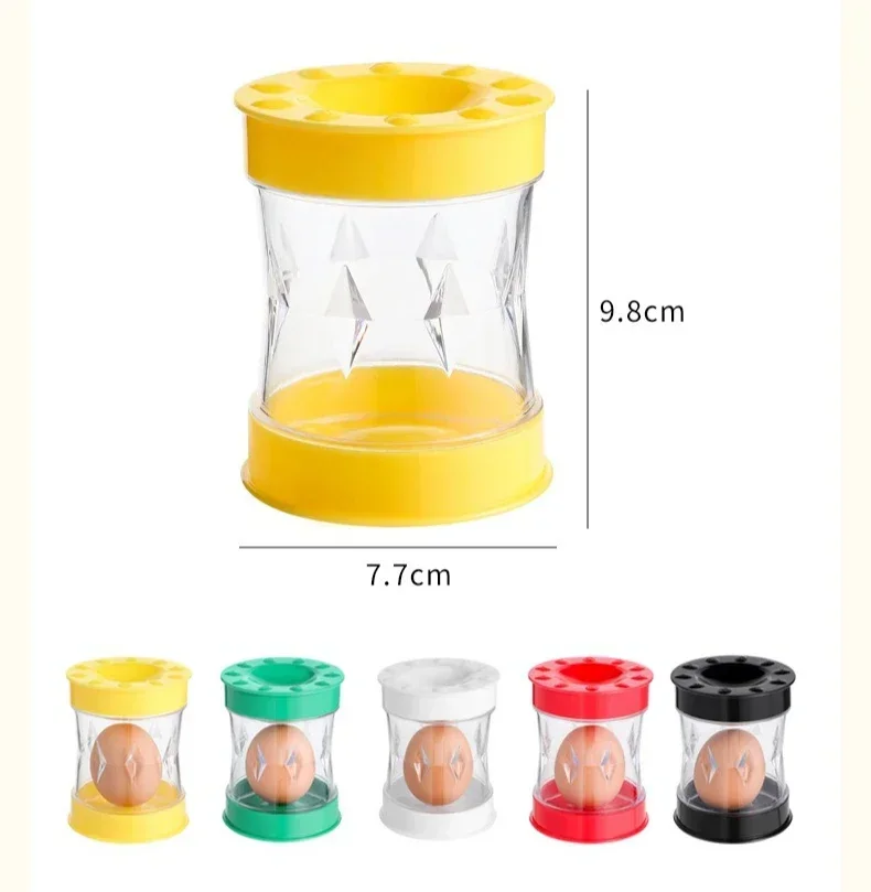 

Manual Hand Crank Egg Shell Remover for Hard Boiled Eggs Quick Easy Peel Kitchen Gadget Tool Home Use