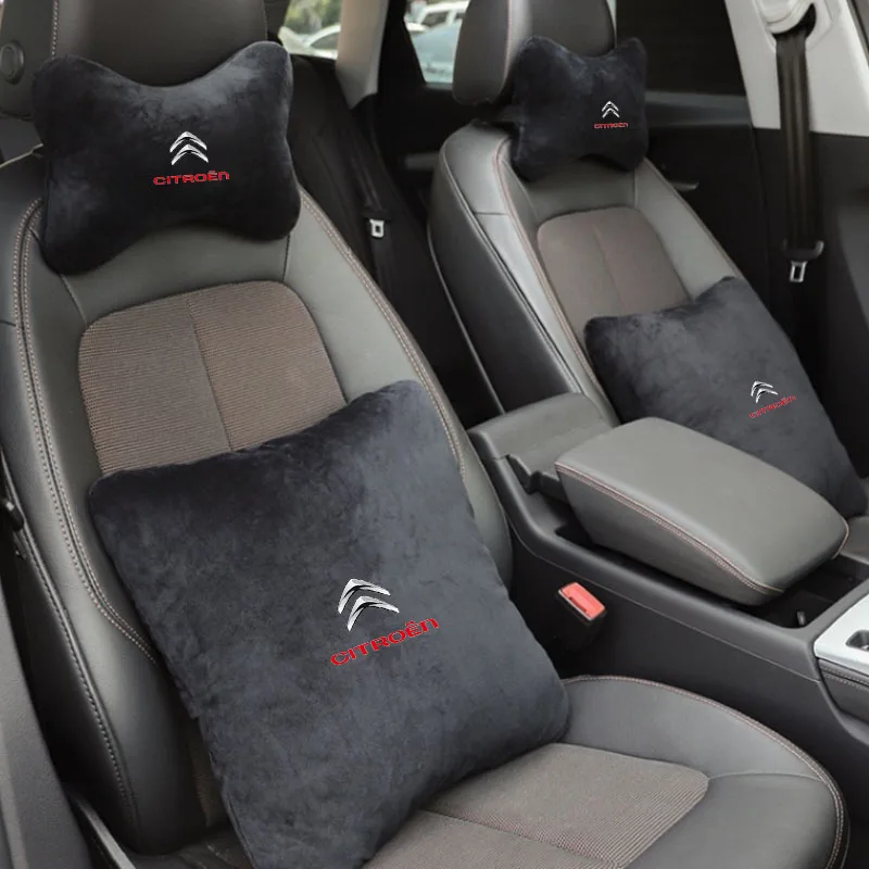 Car Neck Pillow Seat Headrest Lumbar Spine Protectio Throw pillow for Citroen C4 C3 C5 C1 C2 Berlingo C-Elysee C4-Picasso C4-Ai