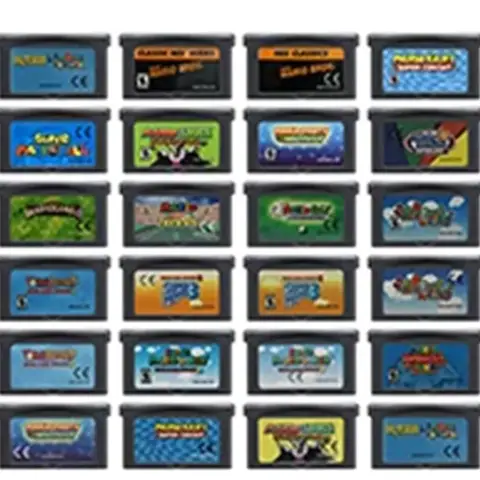 GBA Game Cartridge 32 Bit Video Game Console Card Land 4 Supe mari Advance Super Mari Bros Kart Luigi Saga Party for GBA/SP/DS