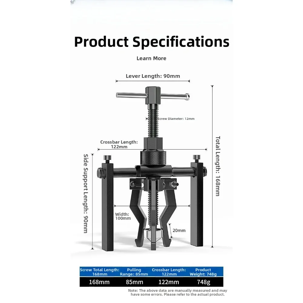 

Набор съемников трехкулачковых пилотных подшипников с кованой стальной конструкцией и отделкой из черного оксида для надежного использования в мастерской