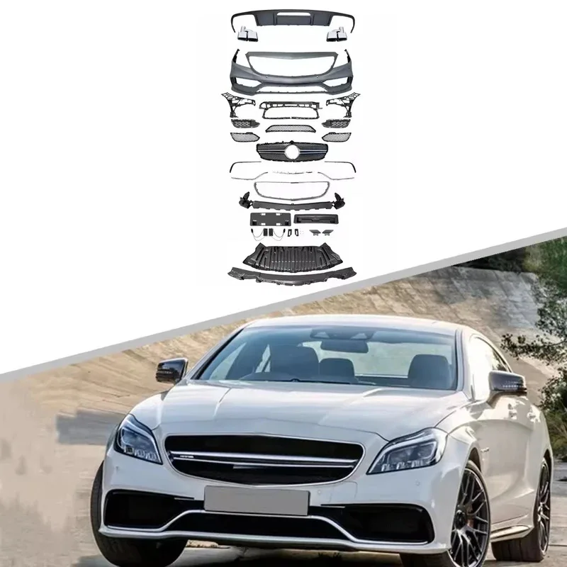 طقم هيكل مصدات السيارة من المصنع لـ CLS63 ترقية إلى W218 CLS-Class لـ W218 2012-2017 #2