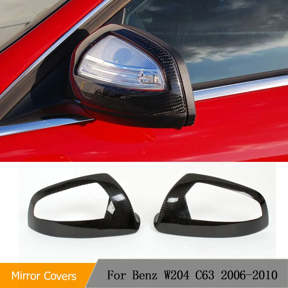 

Carbon Fiber Side Mirror Cover Caps for Benz W204 C230 C280 C300 C350 C63 AMG 2006-2010 Car Styling Add On Style Mirror Cover
