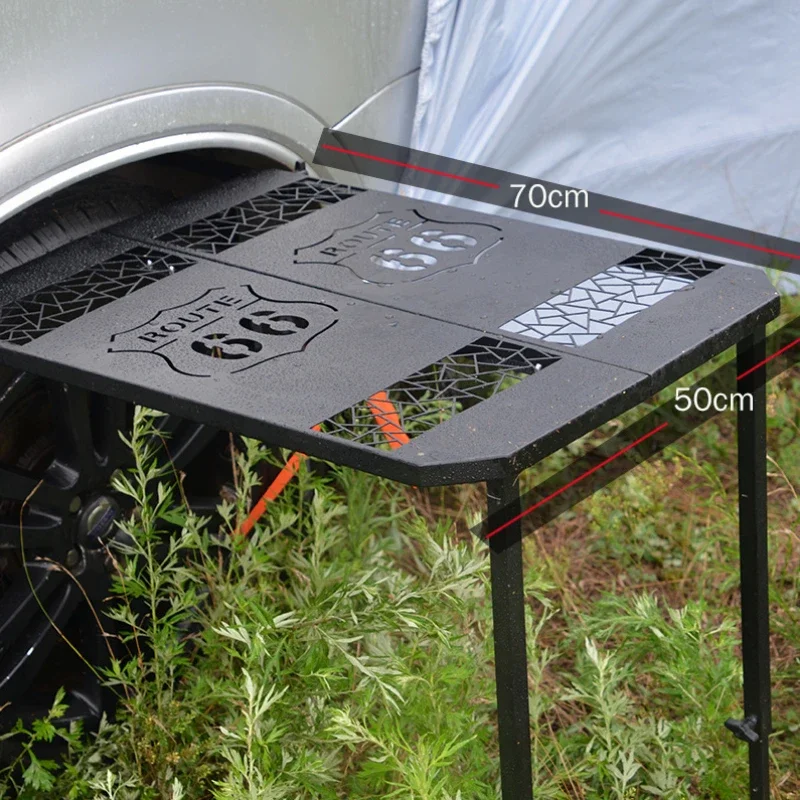 

Outdoor Portable Folding Tire Table, Camping Furnishings, Hiking Wilderness Table, Multifunctional Camping Tables