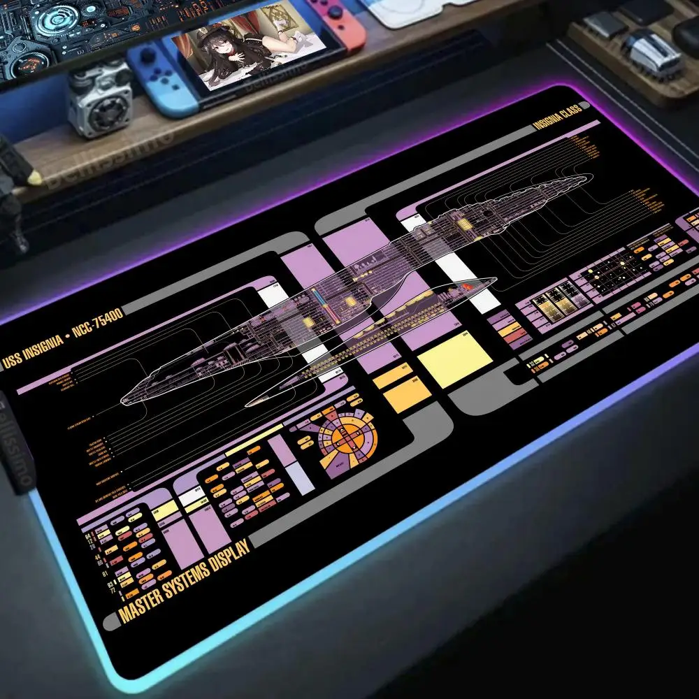 Exploded view Mouse Pad Popular RGB Gaming Office gadgets Offices accessories Kawaii XXL Gamer Teclado Glowing Led Computer