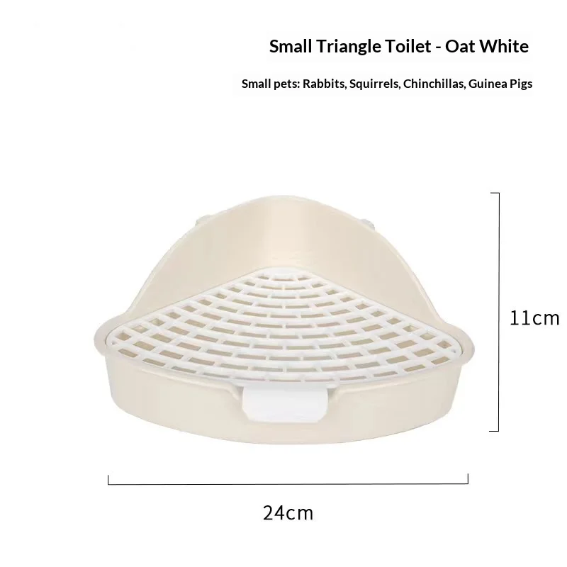 Rabbit Litter Tray Toilet Animal Potty Trainer Bunnies Corner Toilet Box for Ferret Hamster Dragon Cat Guinea Pig Dutch Supplies