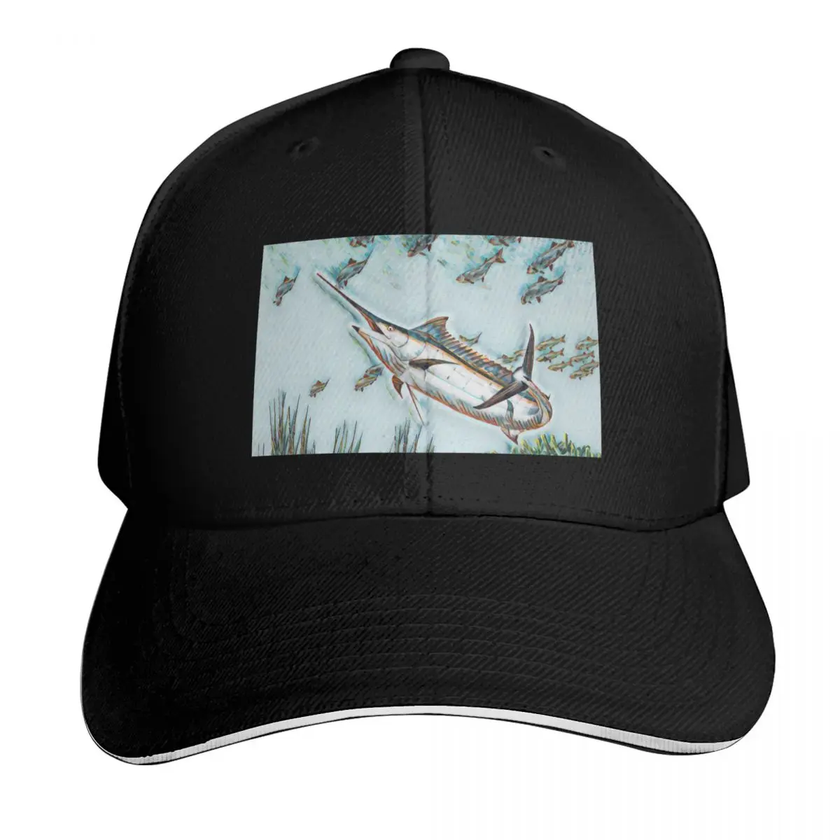 Marlin fish hunt Baseball Cap beach hat black dad hat Horse Hat Luxury Woman Men's