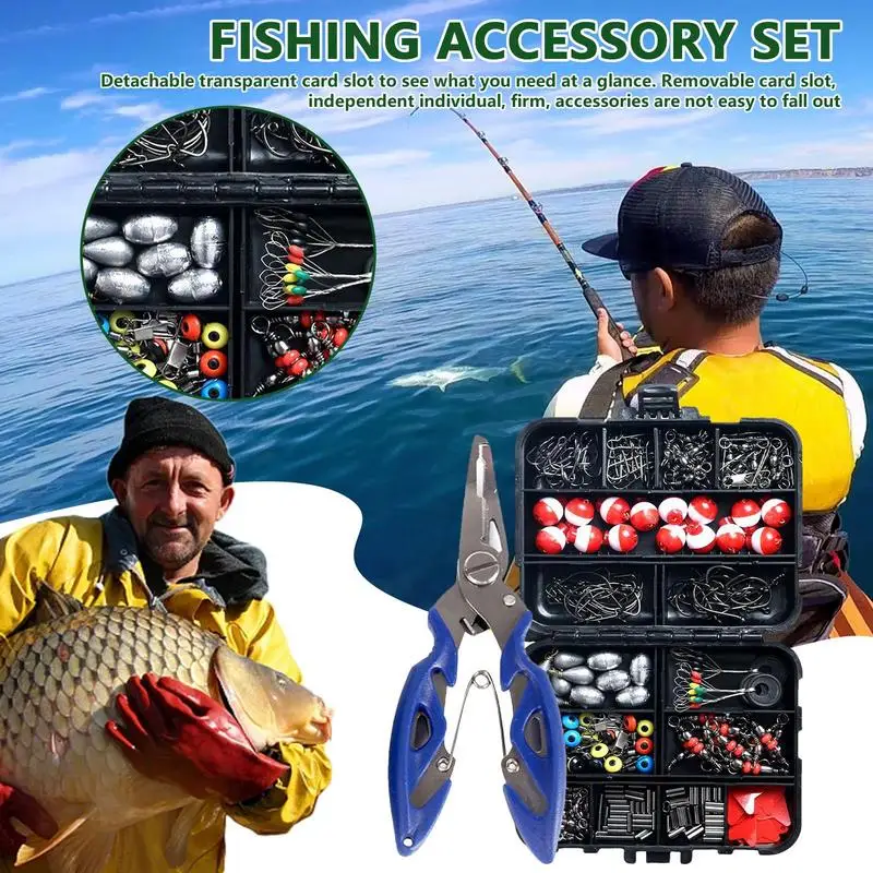 

Fishing Accessories Kit 263pcs Fishing Accessories Portable Fishing Equipment Fishing Kit For Fishing Enthusiast Fisherman