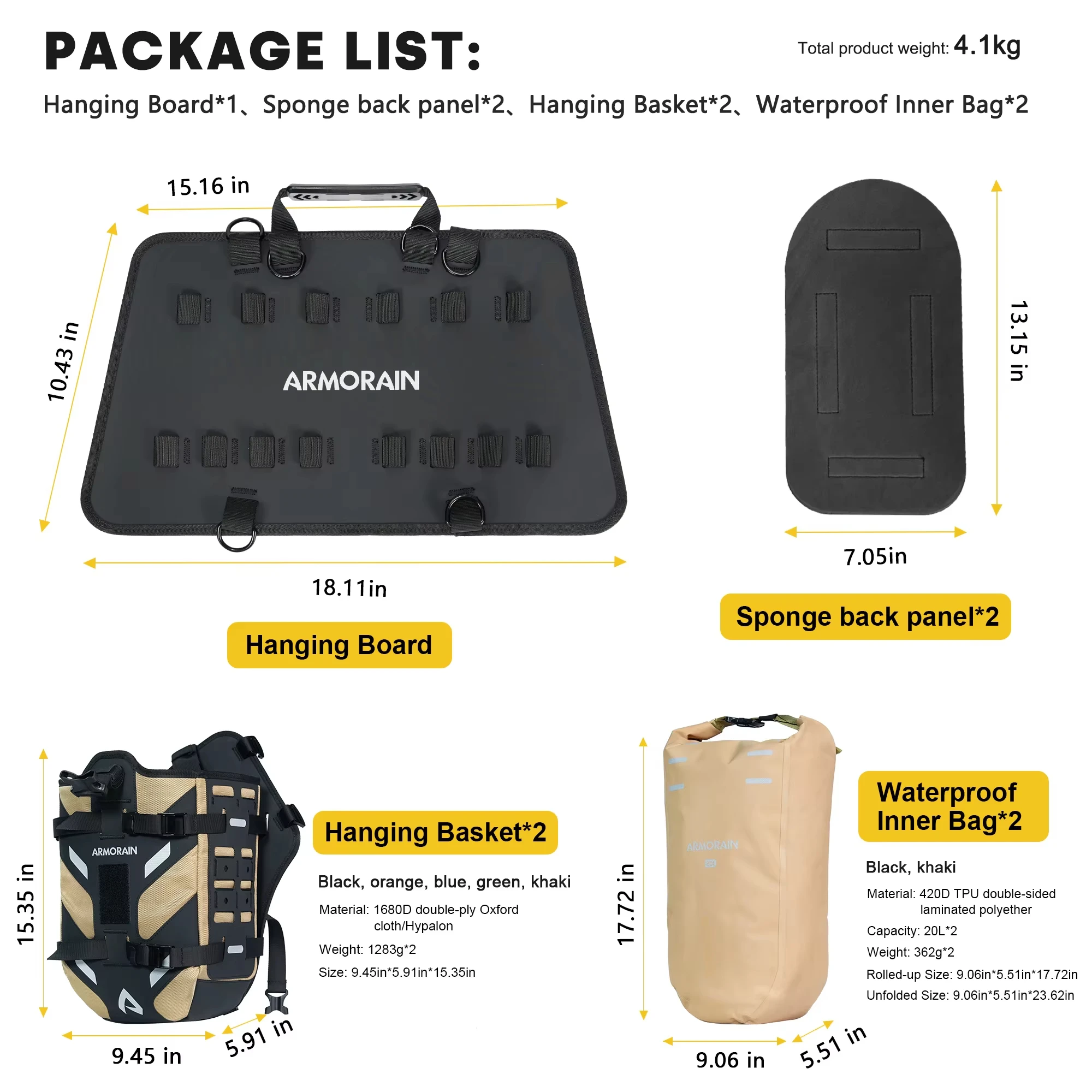 Motorcycle Saddle Bags Waterproof Side Luggage Bags 40L Lightweight Motorcycle Side Panniers for Cross Country Riding Toolkit view 4