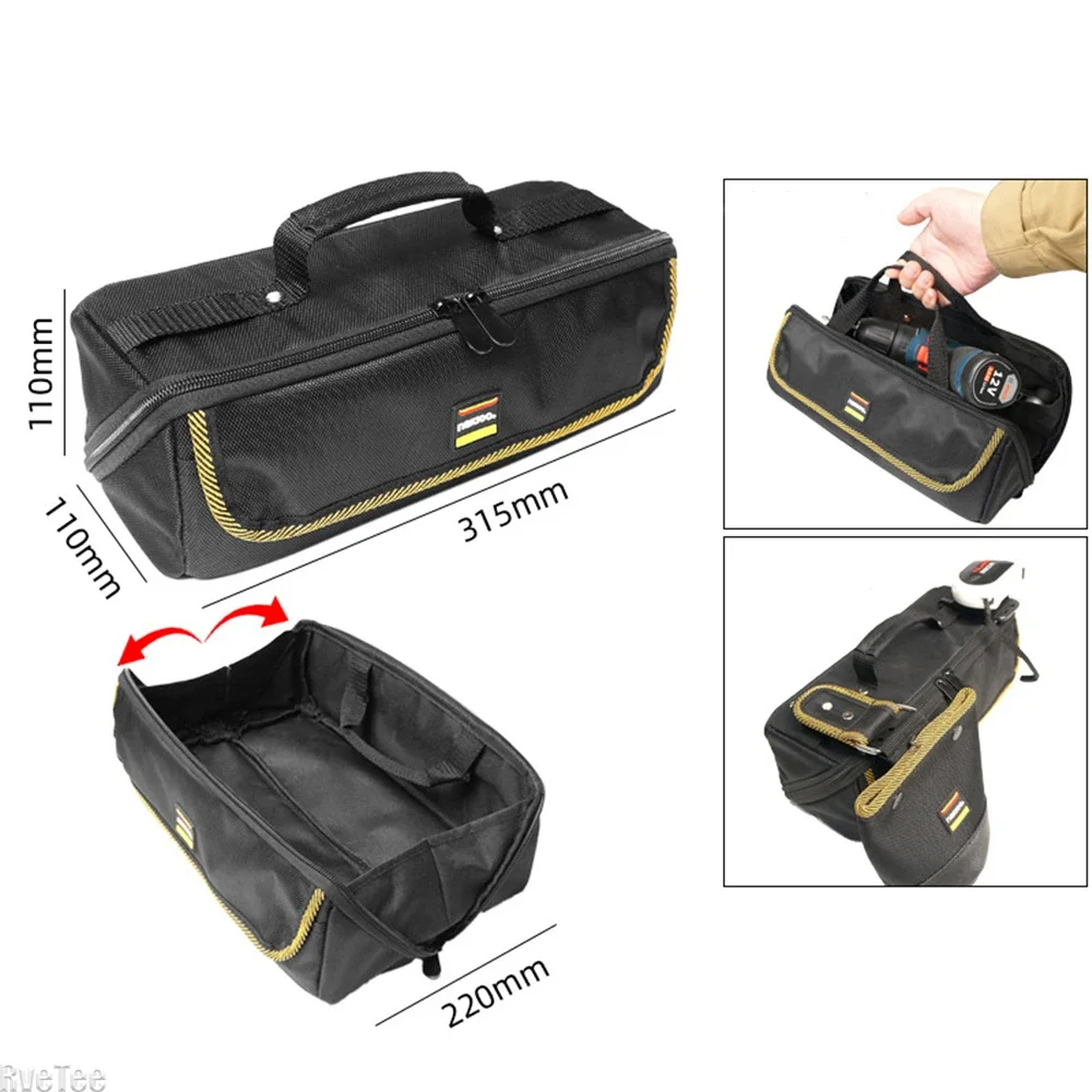 NAKIOO 1680D Portable Kit with Zipper That Can Be Unfolded Tool Organizer Pouch for Electrician Tools Man Gift