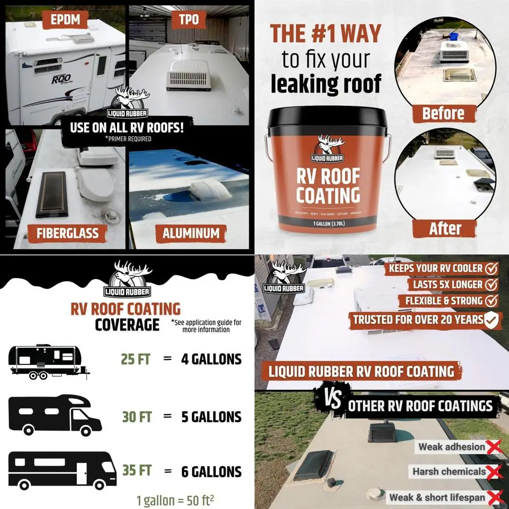 

Герметик для крыши на колесах — профессиональное солнечное отражающее гибкое водонепроницаемое мембранное покрытие для EPDM, TPO, стекловолокна и алюминия C