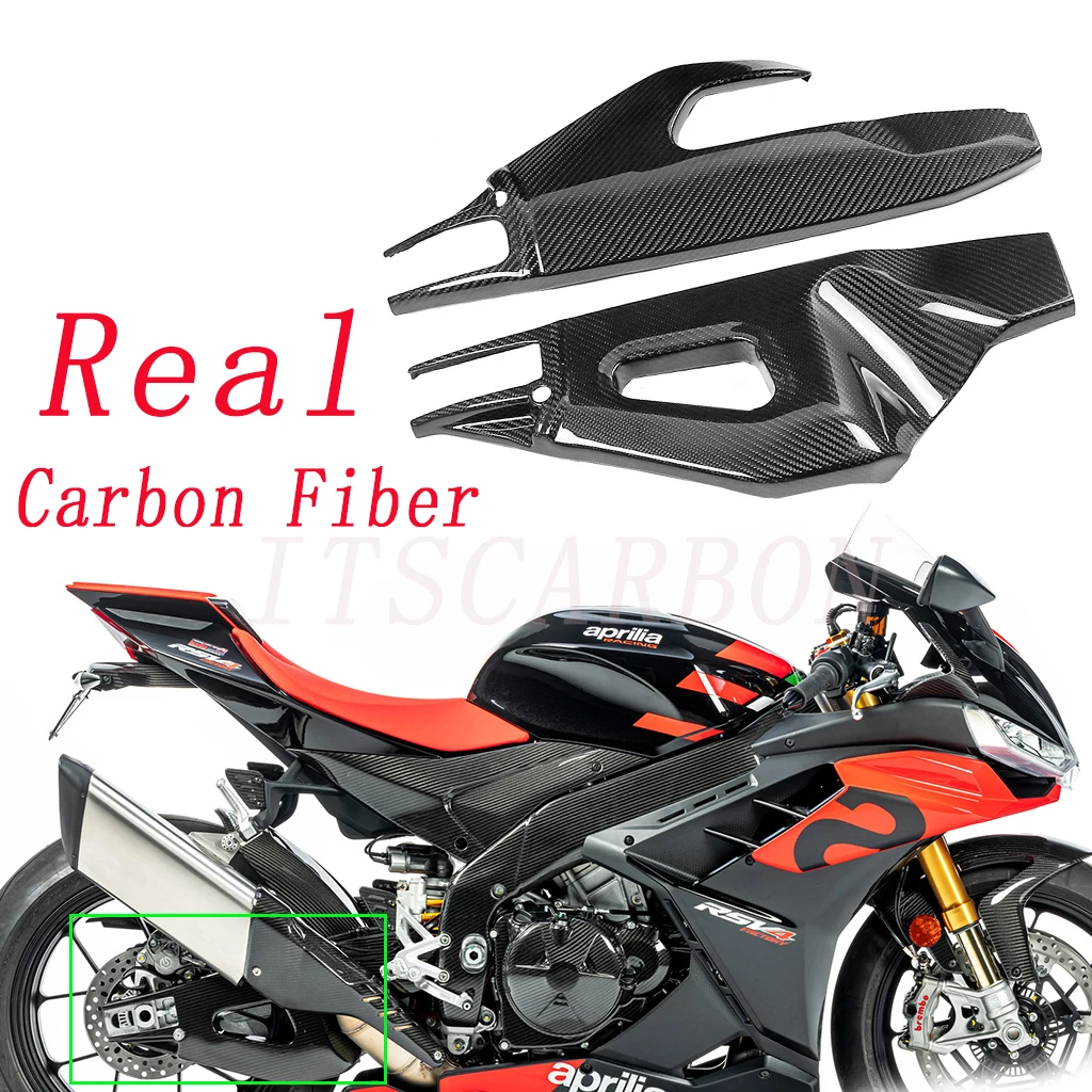 For Aprilia RSV4  TUONO V4 2021 2022 + Motorcycle Accessories Carbon Fiber Swingarm Swing Arm Cover Fairings Part Kits