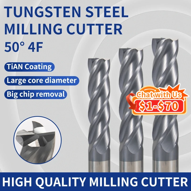 End Mill HRC50 4 Fl…