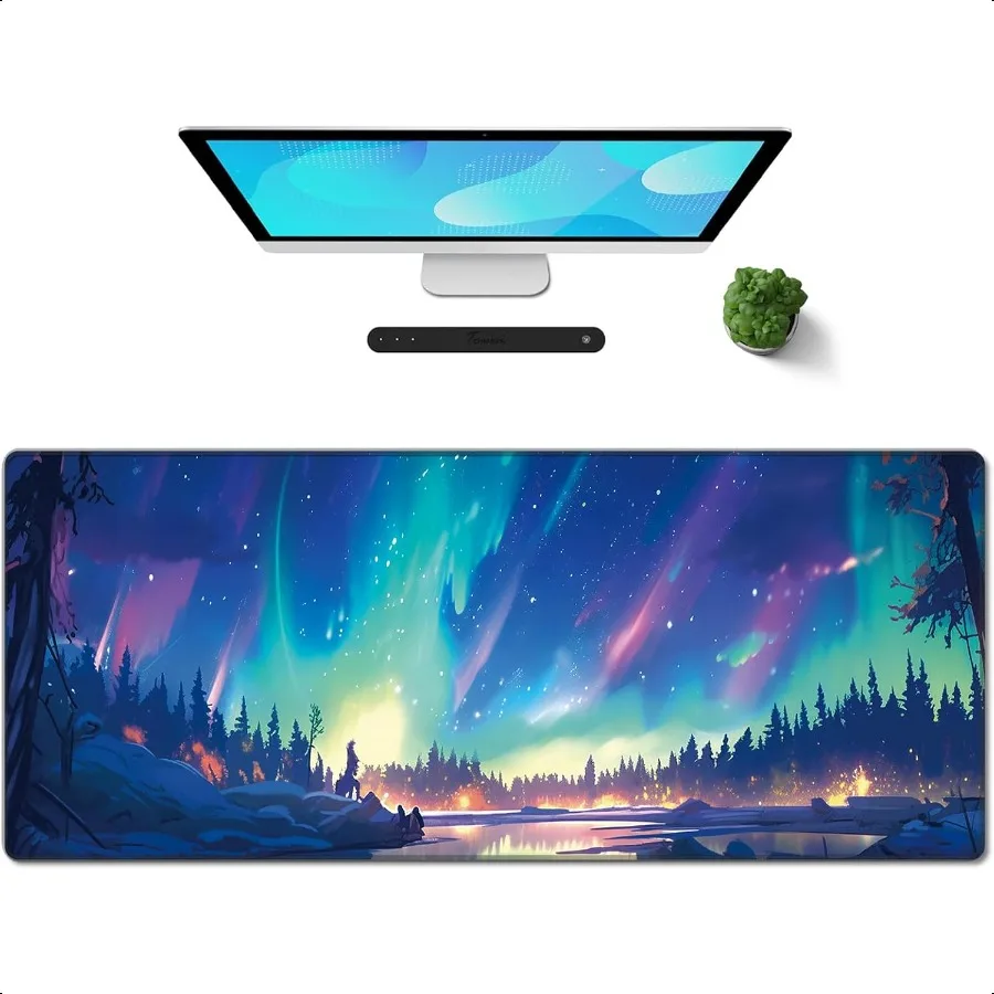 

Gaming Mouse Pad XXL XL Large Long Extended Big Mousepad NonSlip Rubber Keyboard Mouse Pad with Stitched Edges for Laptop Home