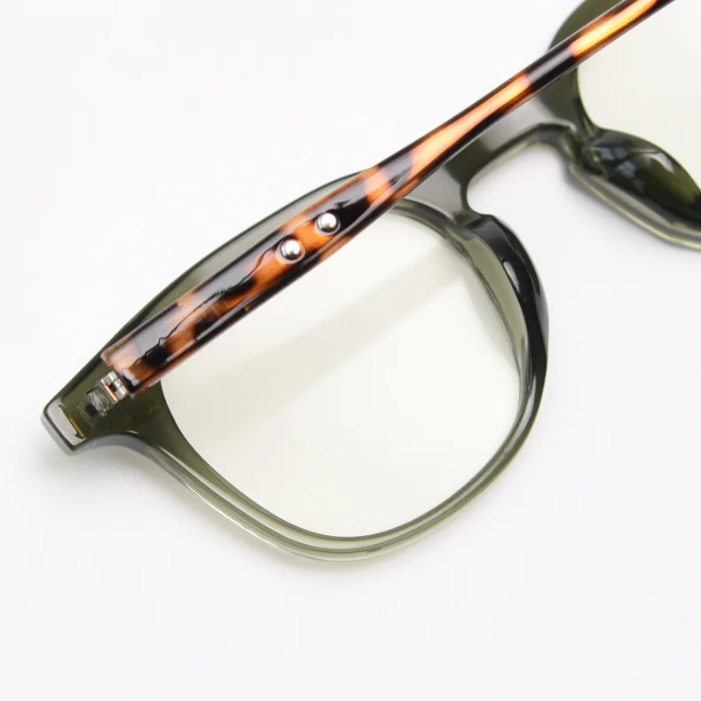 KOCOLIOR Neue hochwertige Anti-Blaulicht-Mechrome Brille für Herren und Damen, literarische Retro-Brille mit kleinem quadratischem Rahmen – Detail 6