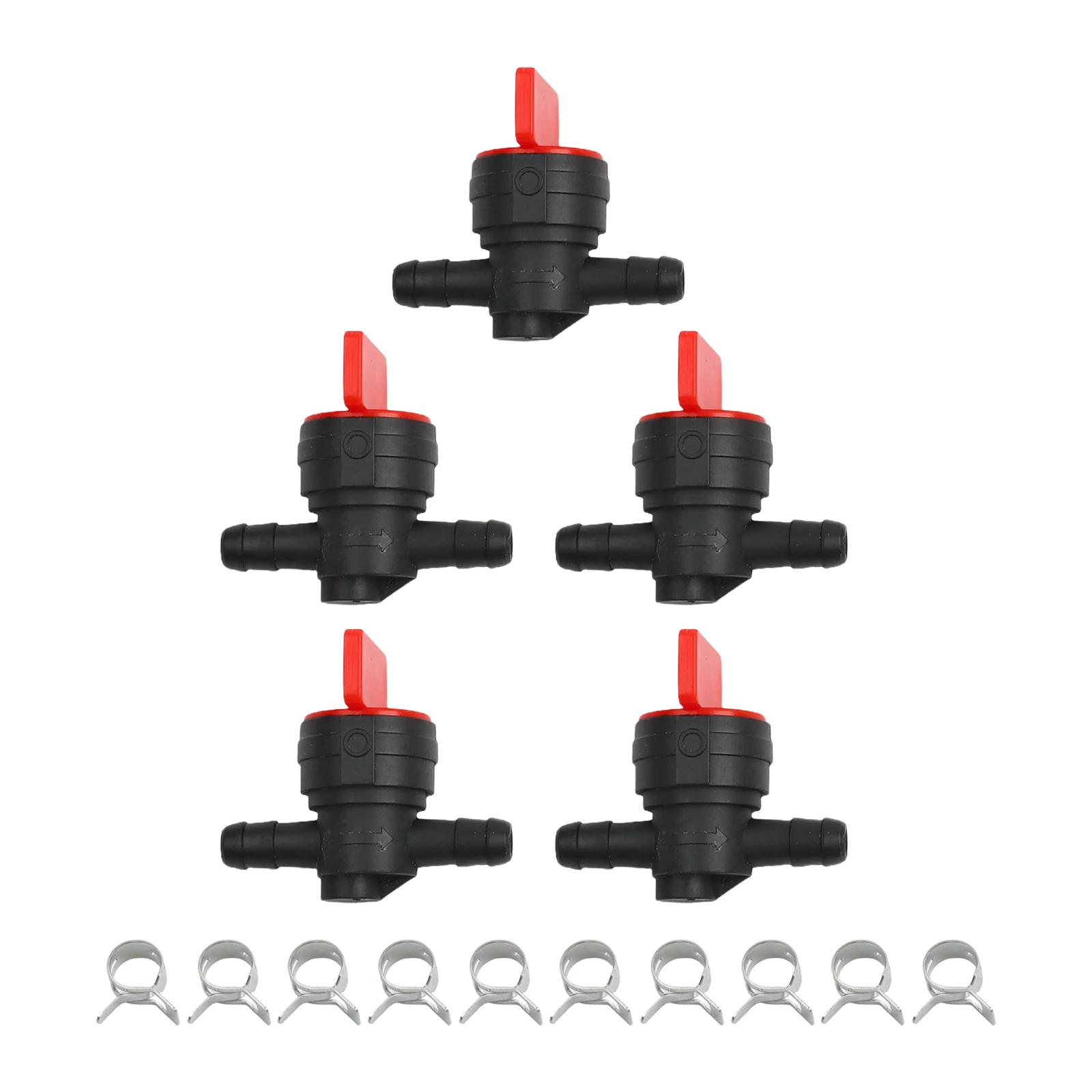 

Clip Shut Off Valve Plastic Red Replacement Ride On Mowers Spare Pars Inline Fuel Tap Valve Lawn Mowers Practical