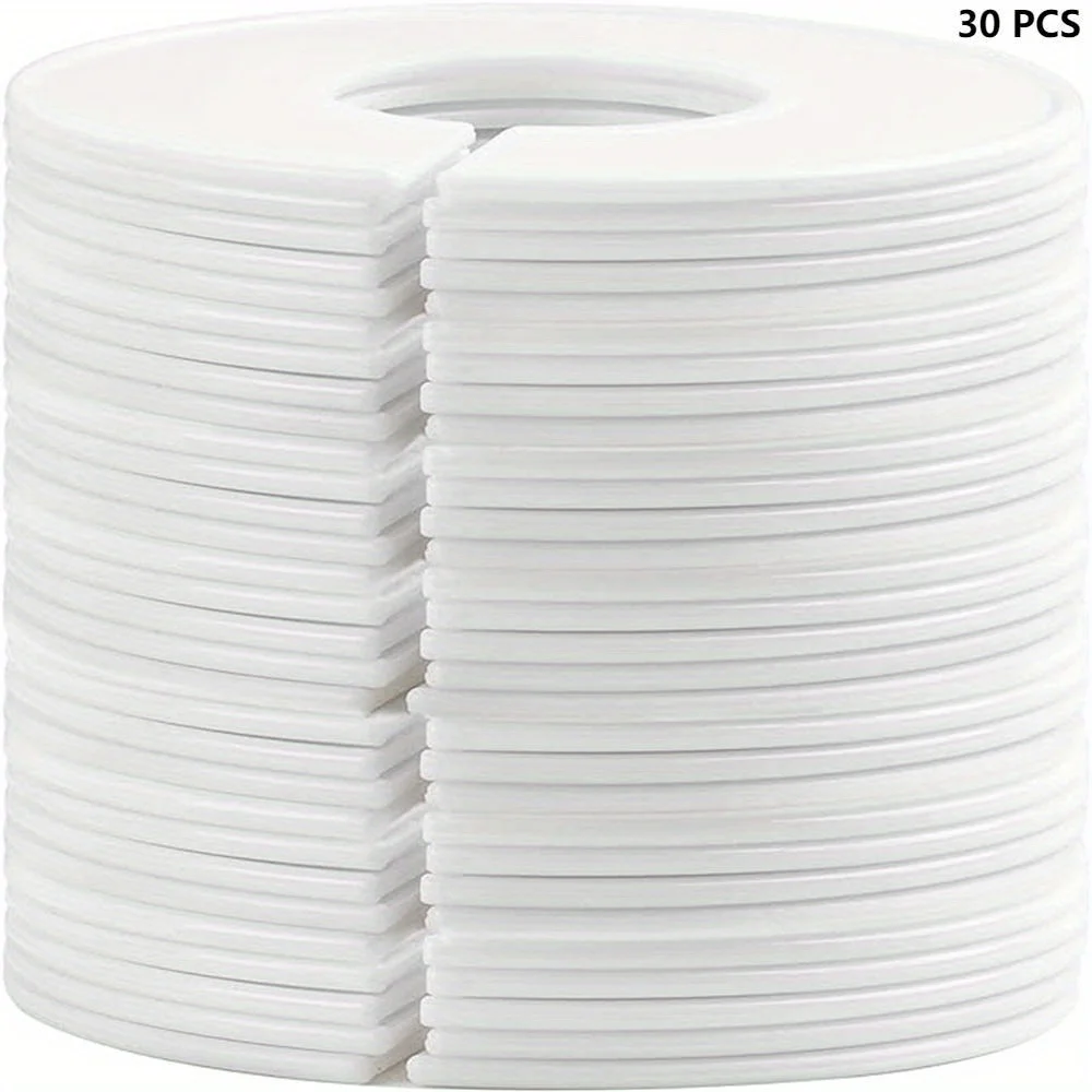 30pcs Baby Closet Dividers Set - Gender Neutral Baby Clothes Organizers with Labels Garment Separators for Nursery Wardrobe