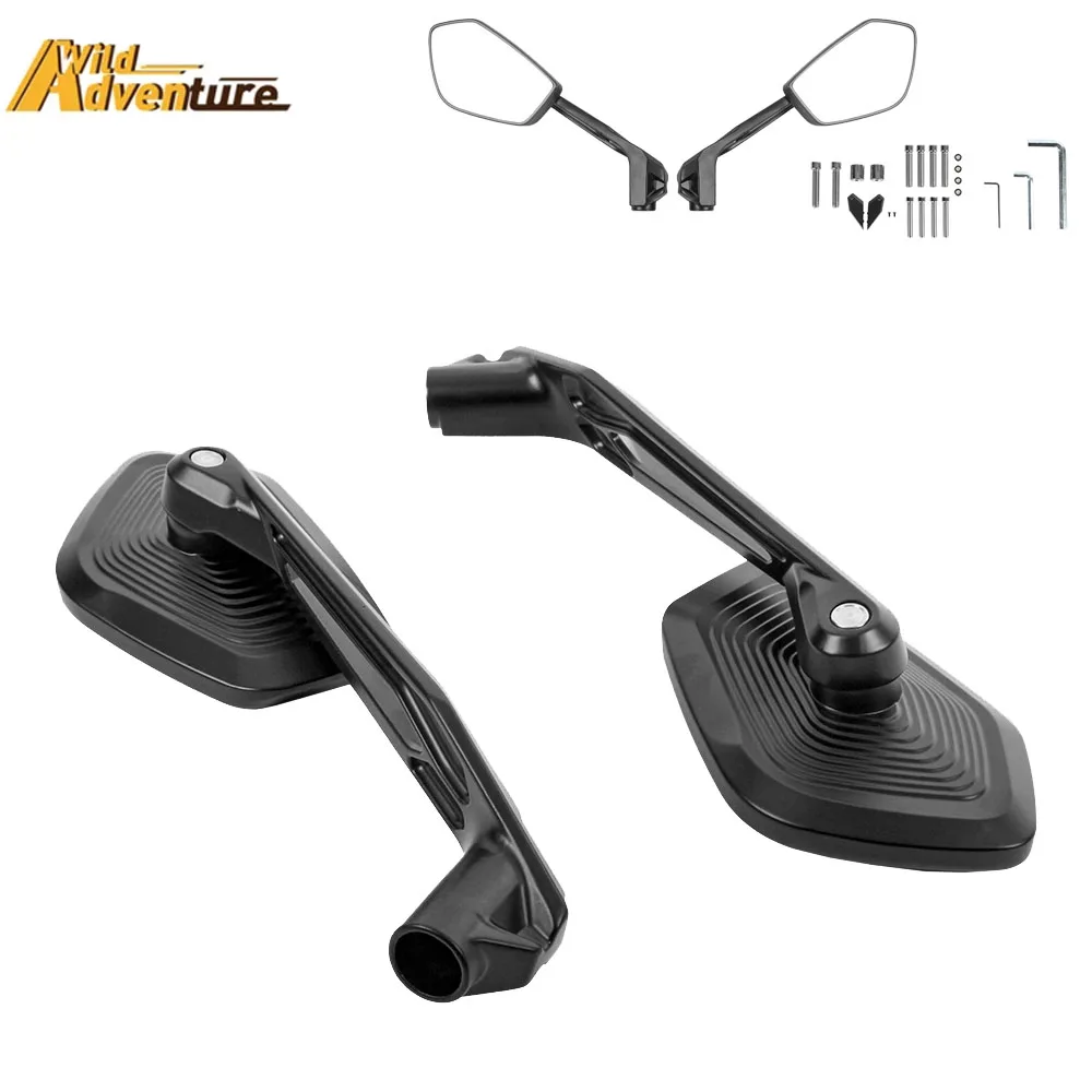 For BMW R1300GS F700GS R1200GS R1250GS ADV F800GS F900R/XR Motorcycle Adjustable Side Rear View Mirror Aluminum Rearview Mirror