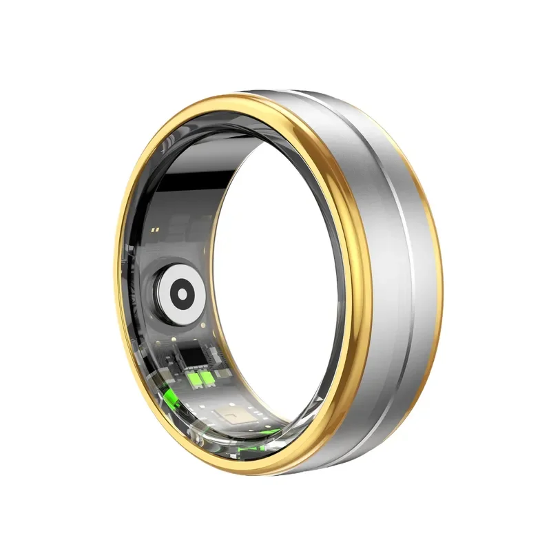 Smart Ring Health Tracker Monitor Heart Rate Blood Oxygen Sleep Fitness Step Counter Bluetooth Camera Control Waterproof