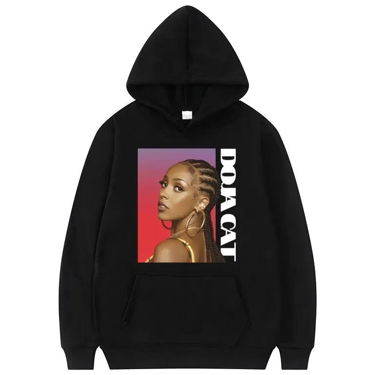

Rapper Doja Cat Graphic Print Hoodie Men Women Hip Hop Vintage Oversized Sweatshirt Male Fleece Cotton Hoodies Gift for Fans